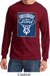 Mens Ford Shirt V8 Genuine Ford Parts Long Sleeve Tee T-Shirt