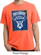 Mens Ford Shirt V8 Genuine Ford Parts Pigment Dyed Tee T-Shirt