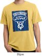 Mens Ford Shirt V8 Genuine Ford Parts Pigment Dyed Tee T-Shirt