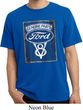 Mens Ford Shirt V8 Genuine Ford Parts Pigment Dyed Tee T-Shirt