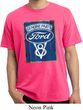 Mens Ford Shirt V8 Genuine Ford Parts Pigment Dyed Tee T-Shirt