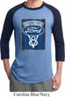 Mens Ford Shirt V8 Genuine Ford Parts Raglan Tee T-Shirt