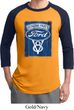 Mens Ford Shirt V8 Genuine Ford Parts Raglan Tee T-Shirt
