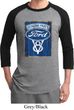 Mens Ford Shirt V8 Genuine Ford Parts Raglan Tee T-Shirt