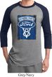 Mens Ford Shirt V8 Genuine Ford Parts Raglan Tee T-Shirt