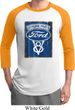 Mens Ford Shirt V8 Genuine Ford Parts Raglan Tee T-Shirt