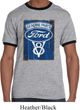 Mens Ford Shirt V8 Genuine Ford Parts Ringer Tee T-Shirt