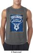 Mens Ford Shirt V8 Genuine Ford Parts Sleeveless Tee T-Shirt