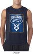 Mens Ford Shirt V8 Genuine Ford Parts Sleeveless Tee T-Shirt