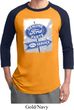 Mens Ford Shirt Vintage Sign Genuine Ford Parts Raglan Tee T-Shirt