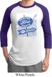 Mens Ford Shirt Vintage Sign Genuine Ford Parts Raglan Tee T-Shirt