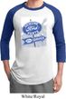 Mens Ford Shirt Vintage Sign Genuine Ford Parts Raglan Tee T-Shirt