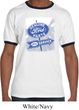 Mens Ford Shirt Vintage Sign Genuine Ford Parts Ringer Tee T-Shirt