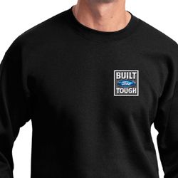 Mens Ford Sweatshirt Built Ford Tough Pocket Print Sweat Shirt