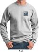 Mens Ford Sweatshirt Built Ford Tough Pocket Print Sweat Shirt