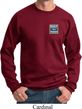 Mens Ford Sweatshirt Built Ford Tough Pocket Print Sweat Shirt