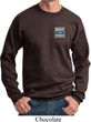 Mens Ford Sweatshirt Built Ford Tough Pocket Print Sweat Shirt