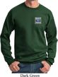Mens Ford Sweatshirt Built Ford Tough Pocket Print Sweat Shirt