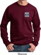 Mens Ford Sweatshirt Built Ford Tough Pocket Print Sweat Shirt