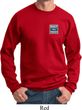 Mens Ford Sweatshirt Built Ford Tough Pocket Print Sweat Shirt