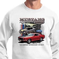Mens Ford Sweatshirt Classic Mustangs Untamed Sweat Shirt Mens Ford Sweatshirt Classic Mustangs Untamed Sweat Shirt