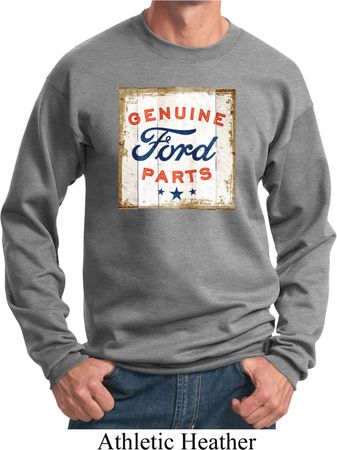 Mens Ford Sweatshirt Distressed Genuine Ford Parts Sweat Shirt