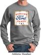 Mens Ford Sweatshirt Distressed Genuine Ford Parts Sweat Shirt