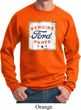 Mens Ford Sweatshirt Distressed Genuine Ford Parts Sweat Shirt