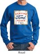 Mens Ford Sweatshirt Distressed Genuine Ford Parts Sweat Shirt