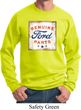 Mens Ford Sweatshirt Distressed Genuine Ford Parts Sweat Shirt
