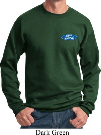 Mens Ford Sweatshirt Ford Oval Pocket Print Sweat Shirt