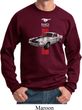 Mens Ford Sweatshirt Red Stripe Mustang 50 Years Sweat Shirt