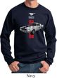 Mens Ford Sweatshirt Red Stripe Mustang 50 Years Sweat Shirt