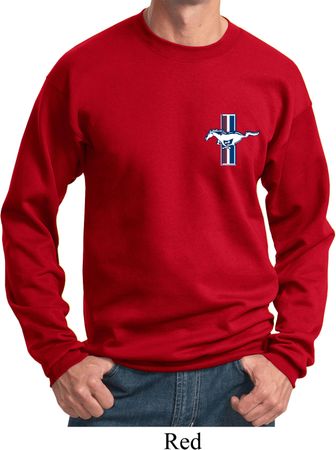 Mens Ford Sweatshirt The Legend Lives Crest Pocket Print Sweat Shirt