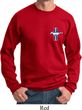 Mens Ford Sweatshirt The Legend Lives Crest Pocket Print Sweat Shirt