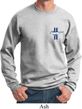 Mens Ford Sweatshirt The Legend Lives Crest Pocket Print Sweat Shirt