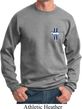 Mens Ford Sweatshirt The Legend Lives Crest Pocket Print Sweat Shirt
