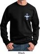 Mens Ford Sweatshirt The Legend Lives Crest Pocket Print Sweat Shirt