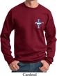 Mens Ford Sweatshirt The Legend Lives Crest Pocket Print Sweat Shirt