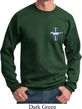 Mens Ford Sweatshirt The Legend Lives Crest Pocket Print Sweat Shirt