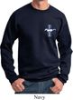 Mens Ford Sweatshirt The Legend Lives Crest Pocket Print Sweat Shirt