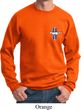 Mens Ford Sweatshirt The Legend Lives Crest Pocket Print Sweat Shirt