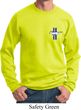 Mens Ford Sweatshirt The Legend Lives Crest Pocket Print Sweat Shirt