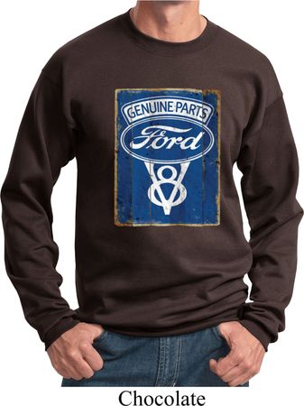 Mens Ford Sweatshirt V8 Genuine Ford Parts Sweat Shirt
