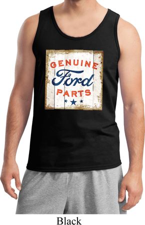 Mens Ford Tanktop Distressed Genuine Ford Parts Tank Top