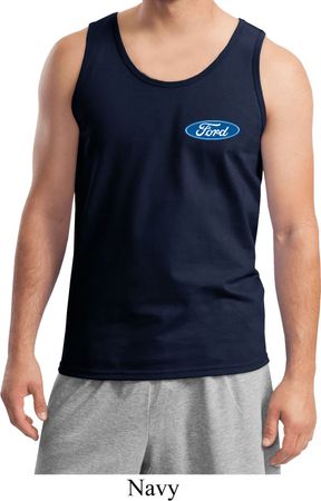 Mens Ford Tanktop Ford Oval Pocket Print Tank Top