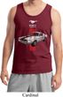 Mens Ford Tanktop Red Stripe Mustang 50 Years Tank Top