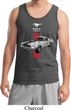 Mens Ford Tanktop Red Stripe Mustang 50 Years Tank Top