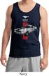 Mens Ford Tanktop Red Stripe Mustang 50 Years Tank Top