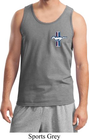 Mens Ford Tanktop The Legend Lives Crest Pocket Print Tank Top